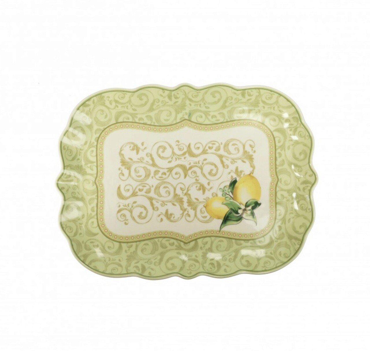 Platou servire Limoni, Brandani, 33 x 24.5 cm, portelan New Bone China - imagine 3
